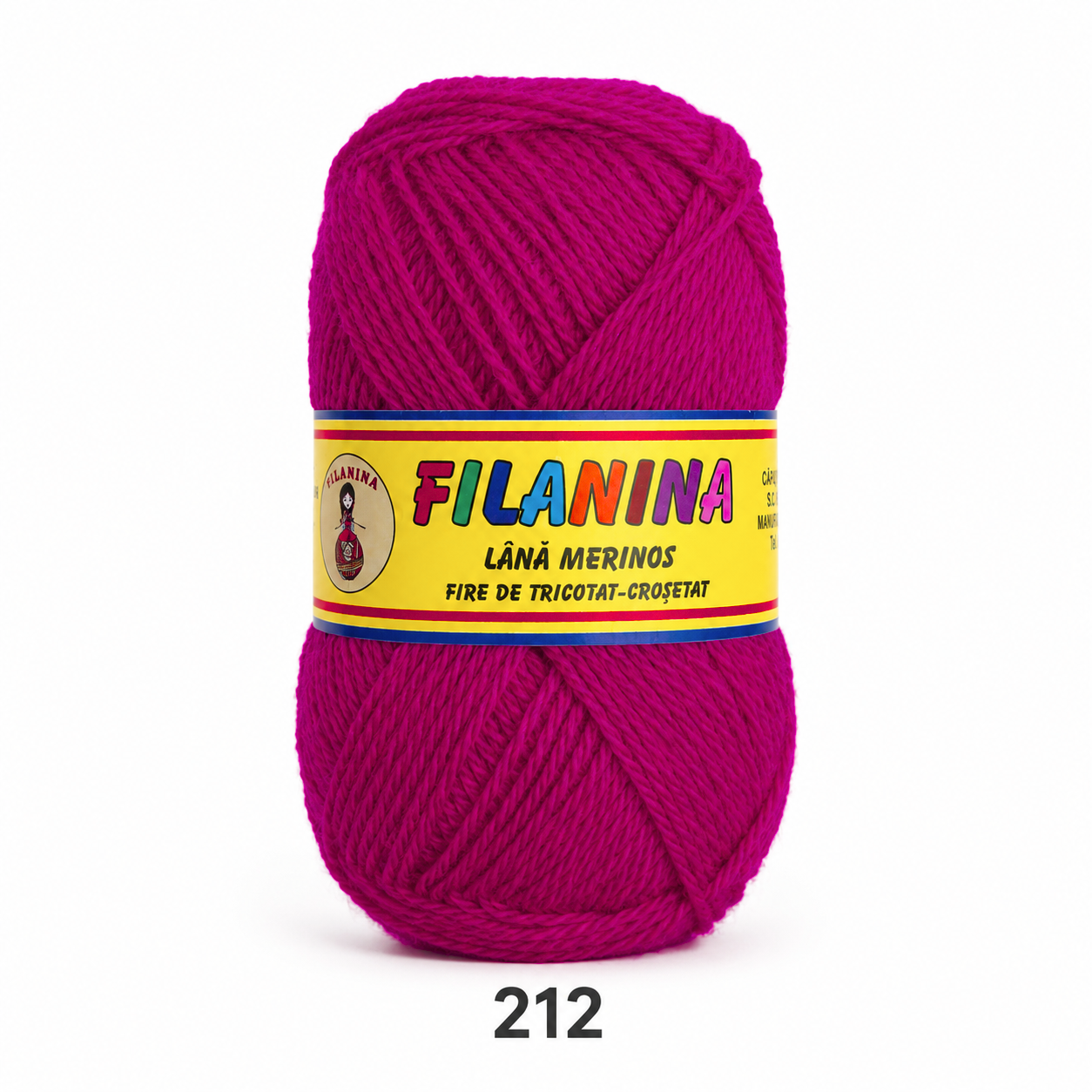 Lână 100% - 170 m/ 100GR, COD 212- Roz inchis
