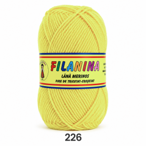 Lână 100% - 170 m/ 100GR, COD 226 - Galben Lemon