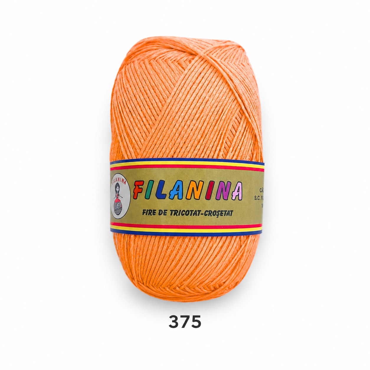 Fir Tip Panglică (Fetuccia) 100% Bumbac 375 Portocaliu
