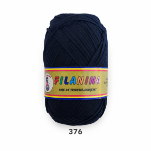 Fir Tip Panglică (Fetuccia) 100% Bumbac 376 Negru