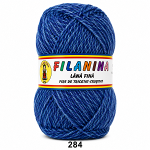 Lână 100% - 400 m/ 100GR, COD 284 ALBASTRU MOULINE