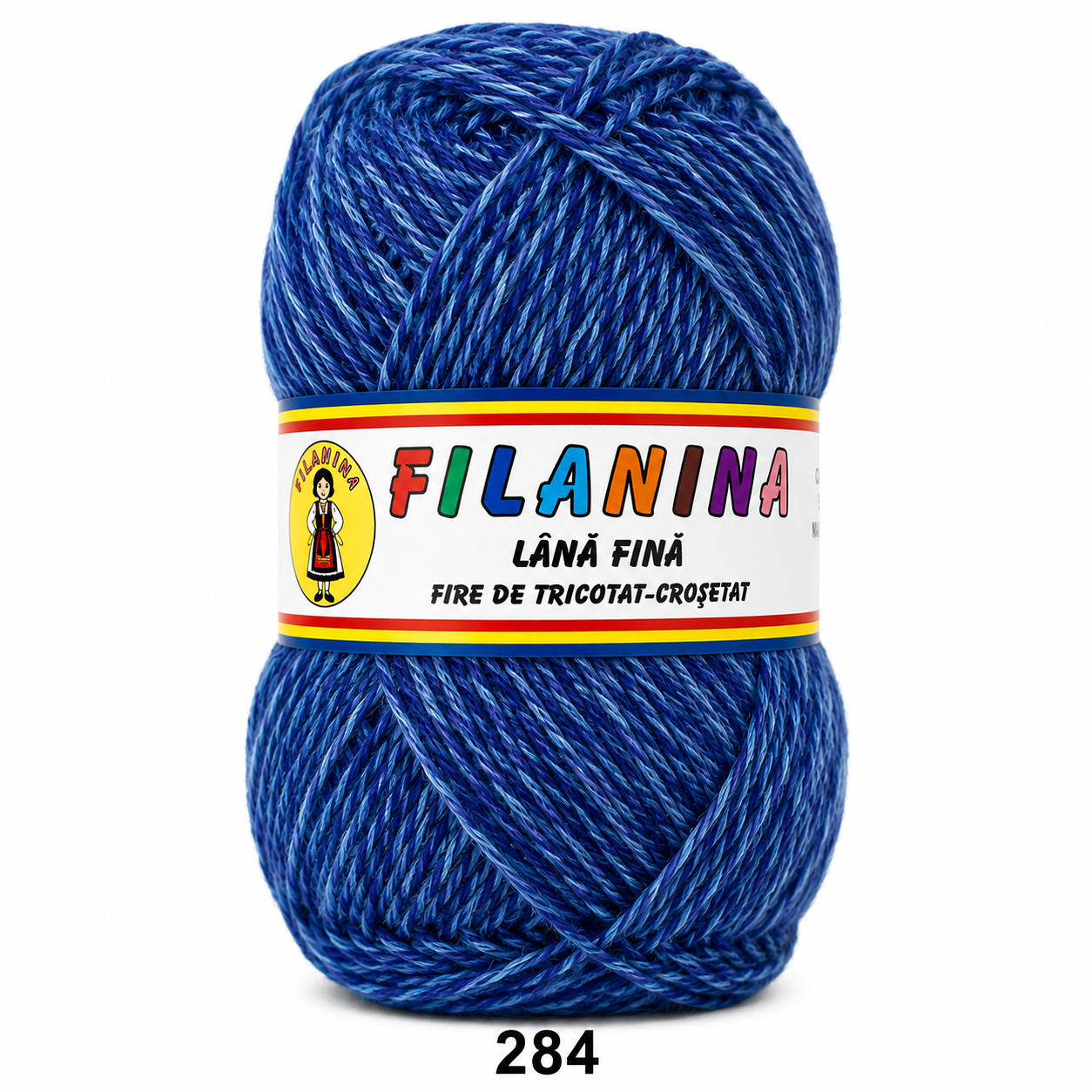 Lână 100% - 400 m/ 100GR, COD 284 ALBASTRU MOULINE
