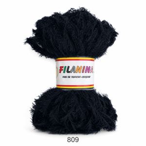 Fir Tip Blăniță Negru Cod 809 – 100% Acril, 350 m