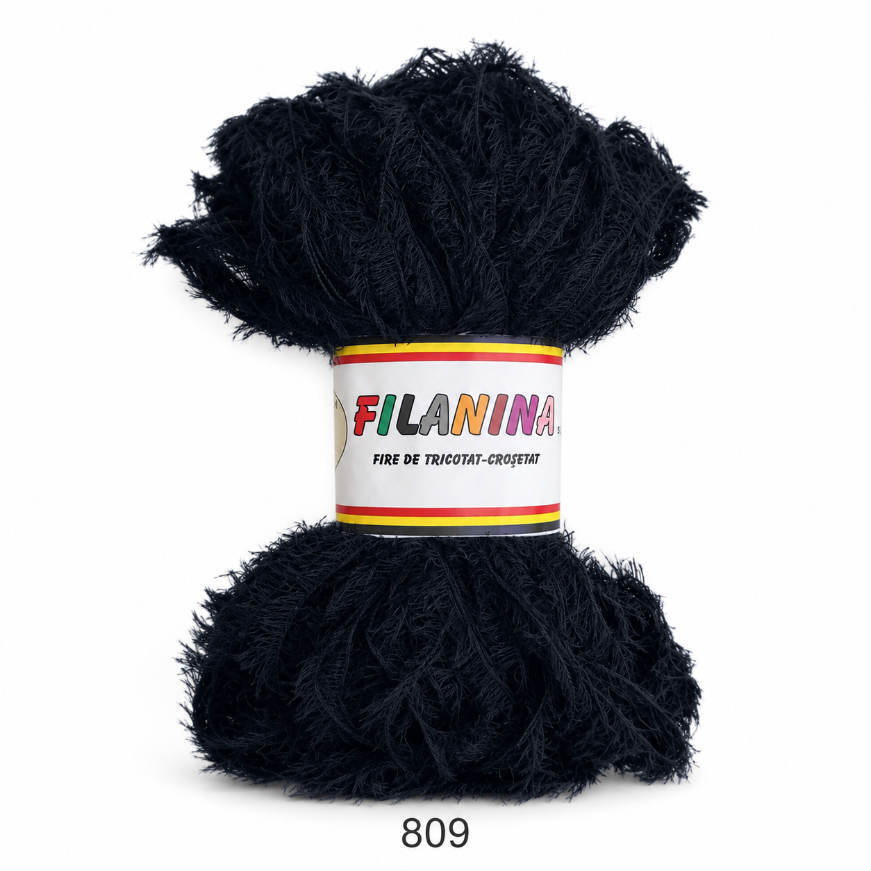 Fir Tip Blăniță Negru Cod 809 – 100% Acril, 350 m