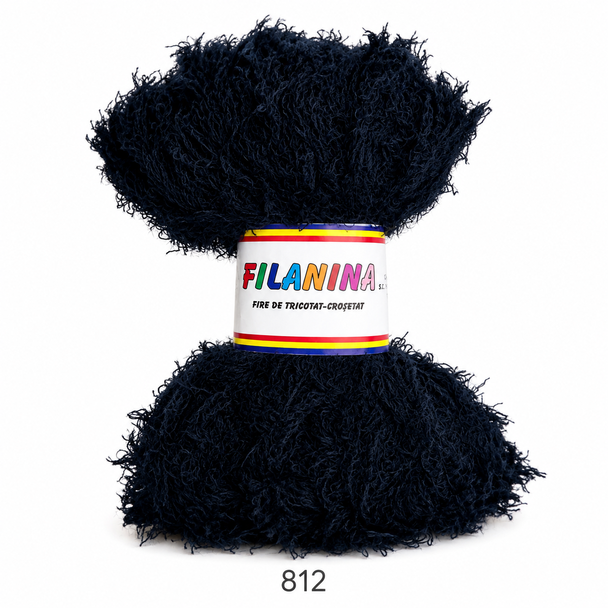 Fir Tip Blăniță Negru Intens Cod 812 – 100% Acril, 350 m