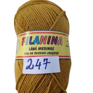 LâNă 100% - 170 m/ 100GR, COD 247-MUSTAR