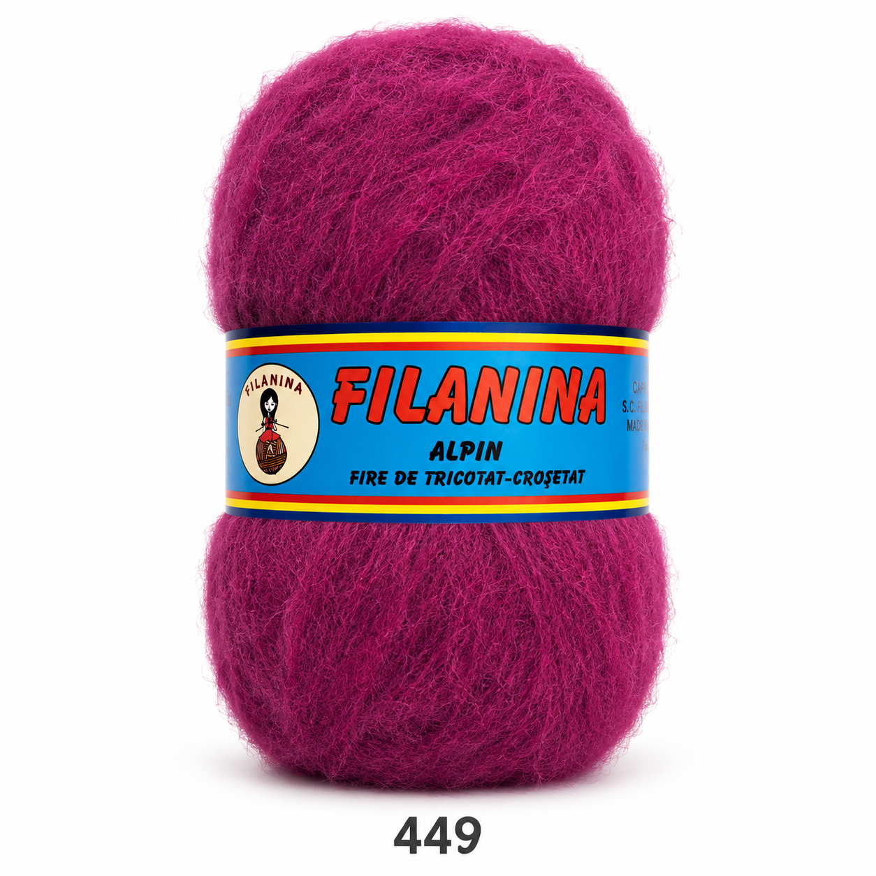 ACRYL 100%- Tip Mohair COD 449 - MOV-BORDO