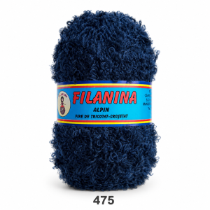 BOUCLÉ GAROFIȚA, Acryl 100%, Cod 475 - DEGRADE (bleumarin/negru)
