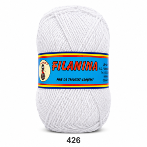 ACRYL ALPIN 426 ALB CU LUREX ARGINTIU