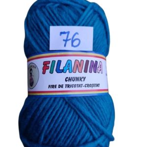 LANA CHUNKY  120M/100G, COD 76- TURCOAZ INCHIS