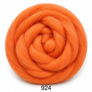 Fir gigant din lână merinos - Cod: 924 PORTOCALIU