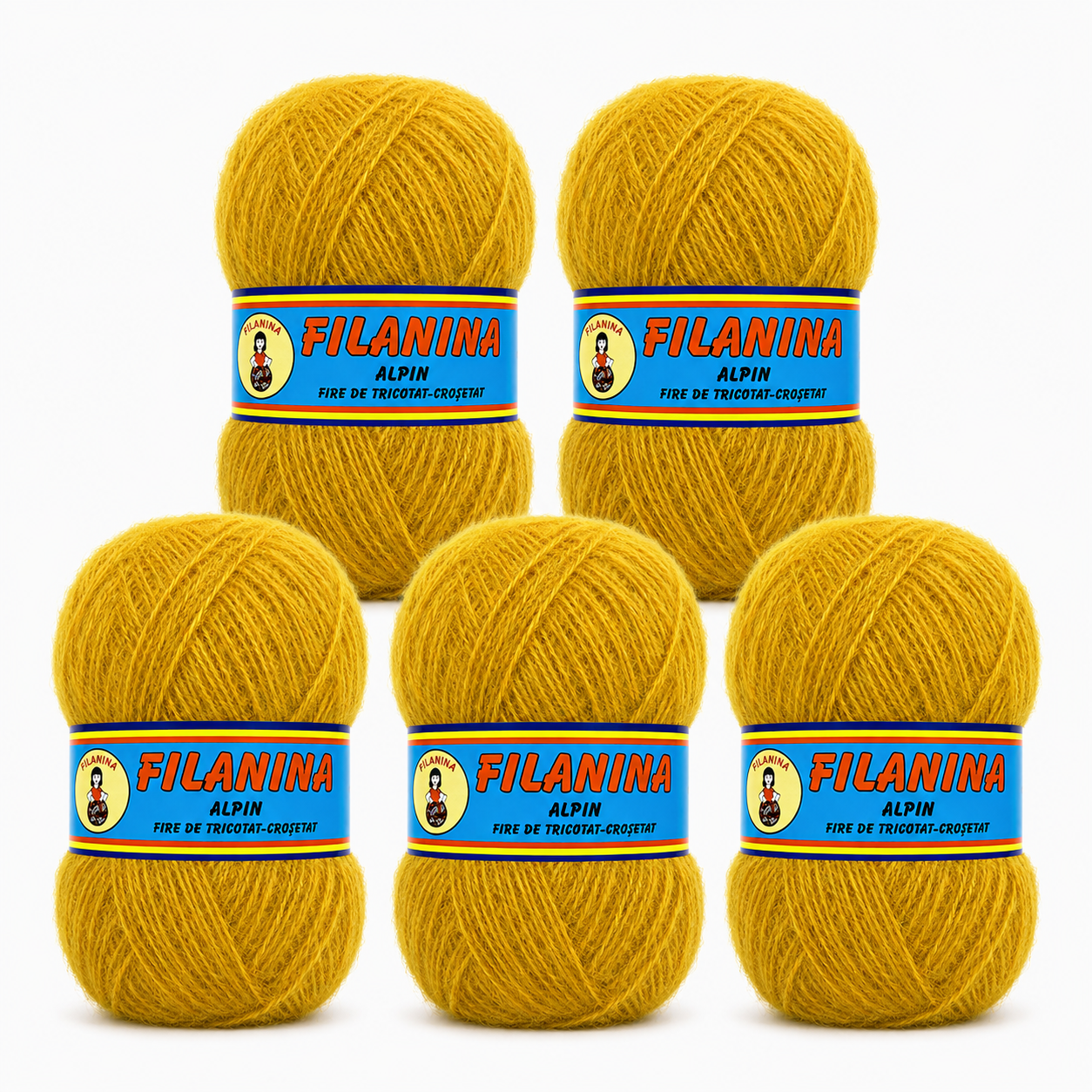 PACHET 500G/ PRET 35LEI - ACRYL Mohair COD 439-MUSTAR