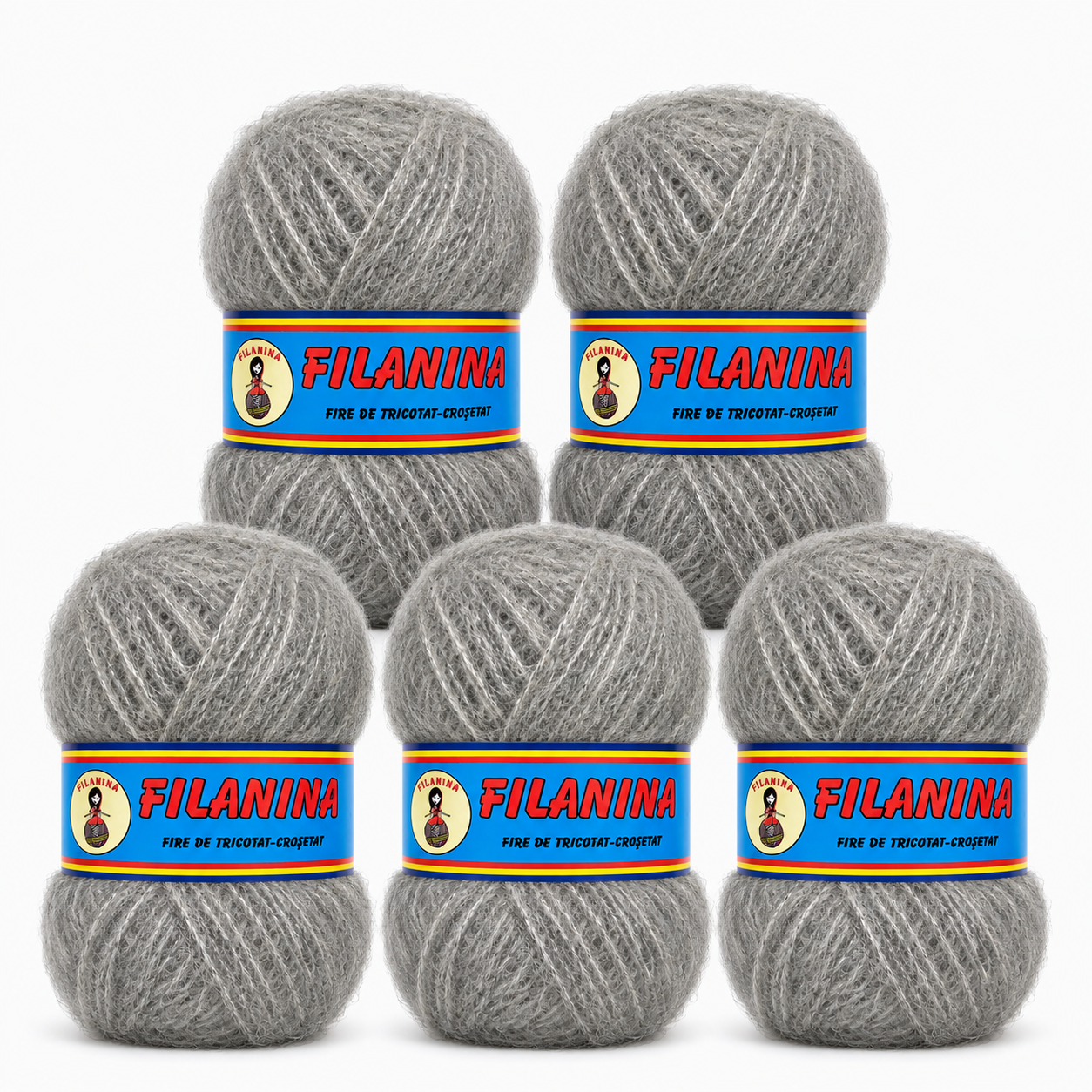 PACHET 500G/ PRET 35LEI - ACRYL Mohair COD 450-GRI DESCHIS