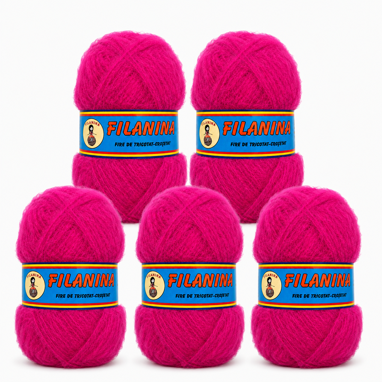 PACHET 500G/ PRET 35LEI - ACRYL Mohair COD 452-FUCHSIA