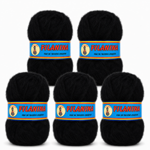 PACHET 500G/ PRET 35LEI - ACRYL Mohair COD 453- NEGRU