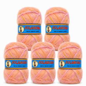 PACHET 500G/ PRET 35LEI - ACRYL Mohair COD 455-ROZ SATIRAT