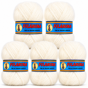 PACHET 500G/ PRET 35LEI - ACRYL Mohair COD 458-ALB
