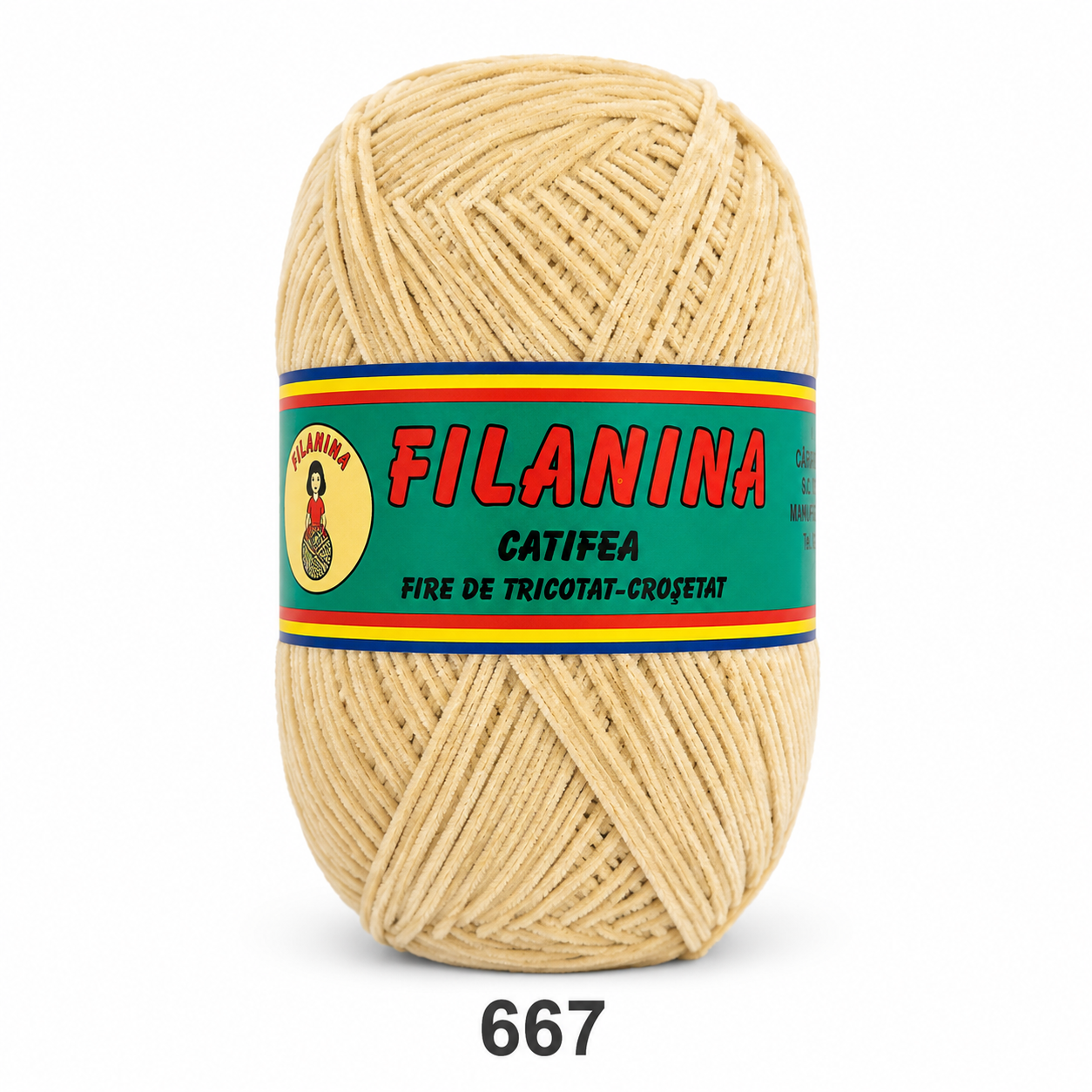 Fir Catifea 100% Acril 300 m – BEJ, Cod 667