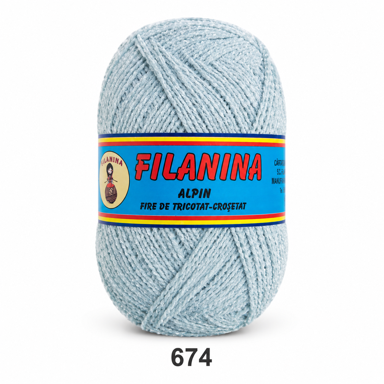Fir Catifea 100% Acril 300 m – GRI, Cod 674