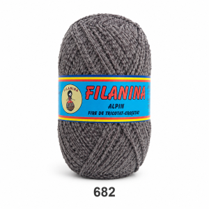 Fir Catifea 100% Acril 300 m – GRI INCHIS, Cod 682