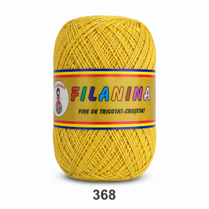 BUMBAC 100GR, 368 GALBEN CU LYUREX (sclipici) ARGINTIU