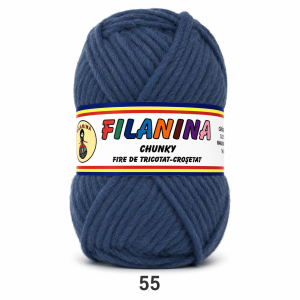 LANA CHUNKY 120M/100G, COD 55- GRI PETROL