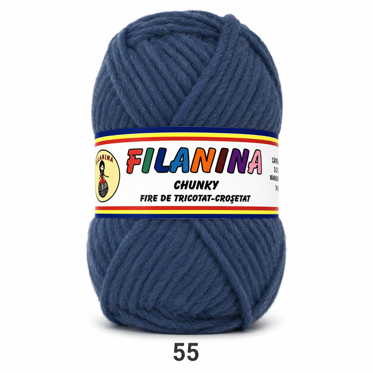 LANA CHUNKY 120M/100G, COD 55- GRI PETROL