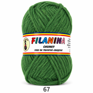 LANA CHUNKY 120M/100G, COD 67- VERDE GAZON