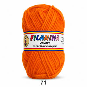 LANA CHUNKY 120M/100G, COD 71- PORTOCALIU