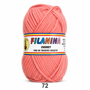 LANA CHUNKY 120M/100G, COD 72- ROZ PIERSICA