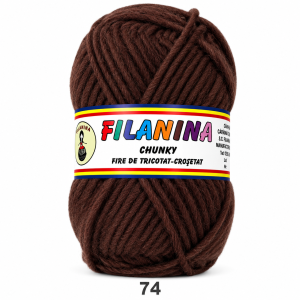 LANA CHUNKY 120M/100G, COD 74- MARO CHOCOLAT