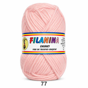 LANA CHUNKY 120M/100G, COD 77- ROZ BOMBON