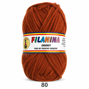 LANA CHUNKY 120M/100G, COD 80- MARO DESCHIS