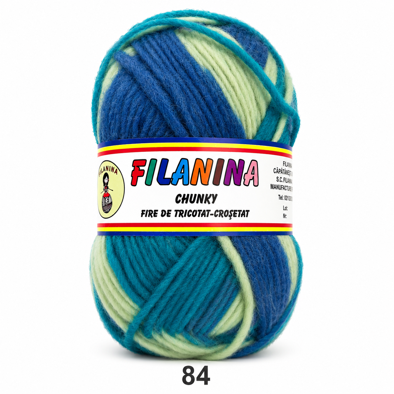LANA CHUNKY 120M/100G, COD 84- degrade 4
