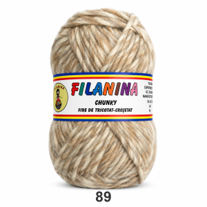 LANA CHUNKY 120M/100G, COD 89- Mouline (gri inchis, gri deschis, bej)