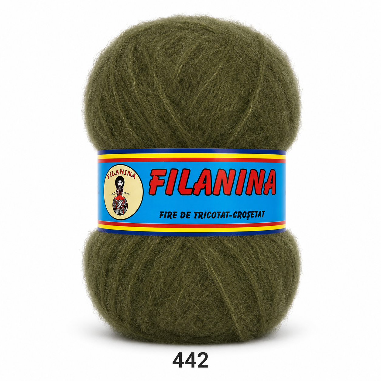 ACRYL 100%- Tip mohair COD 442- KAKY