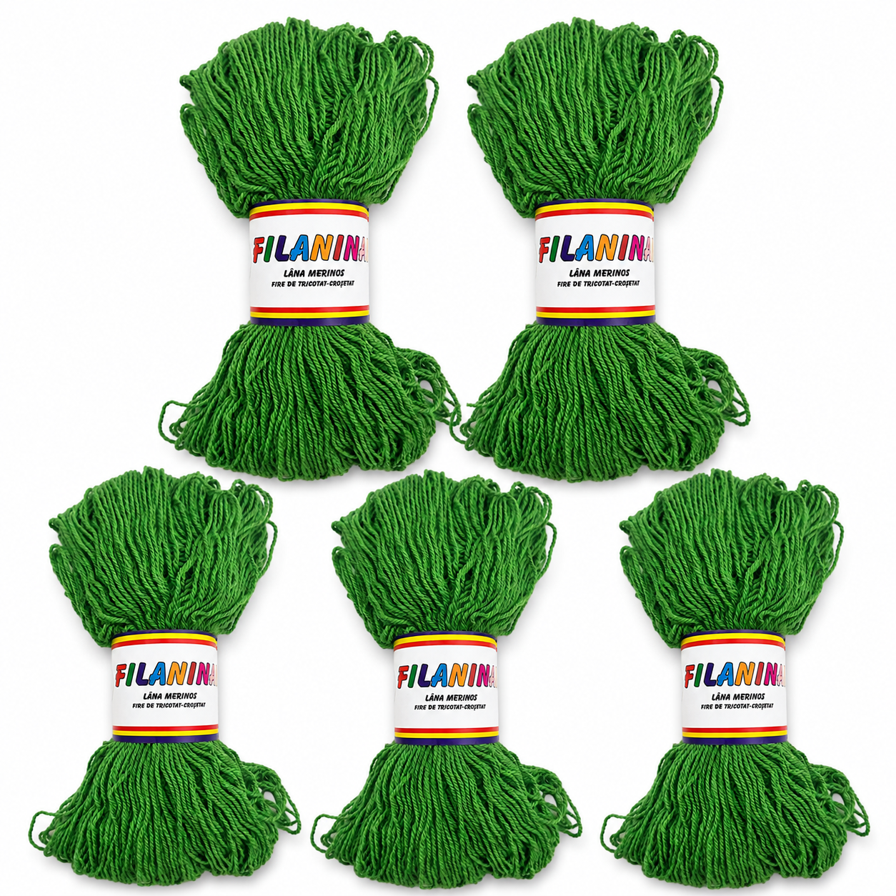 PACHET 500G/ PRET 45 LEI -VERDE PRAZULUI- 100% lana COD 150, 170M/100GR