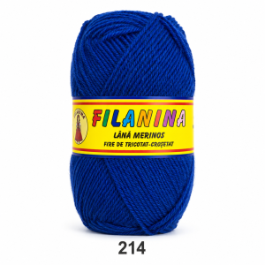 Lână 100% - 170 m/ 100GR, COD 214-Albastru inchis