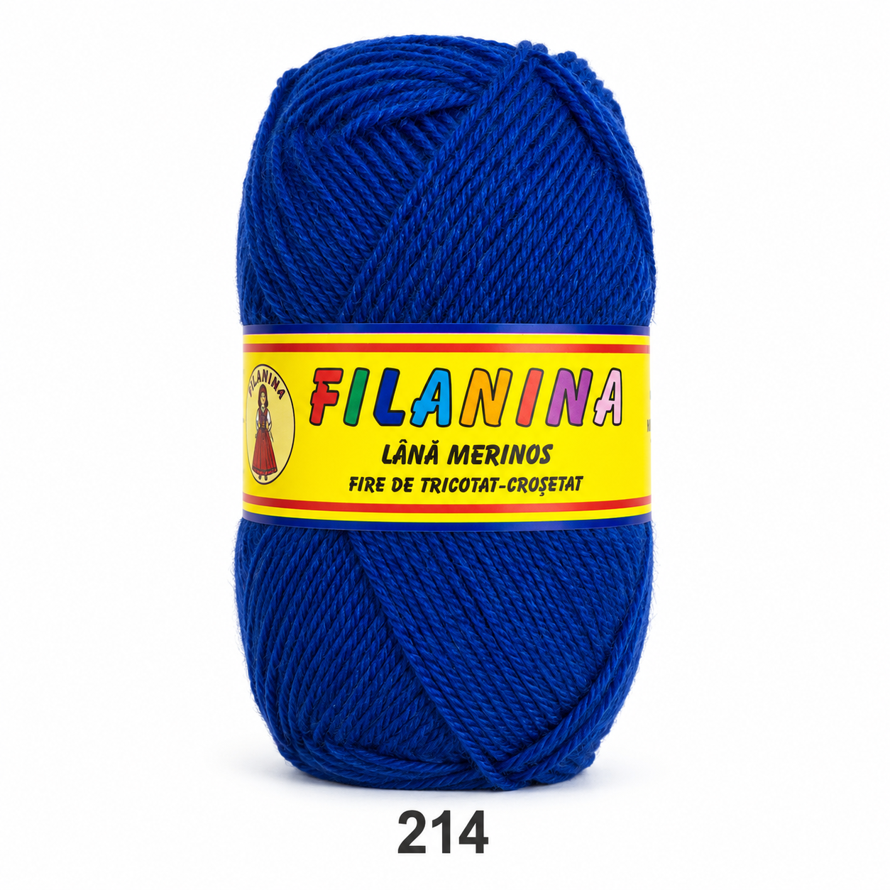 Lână 100% - 170 m/ 100GR, COD 214-Albastru inchis