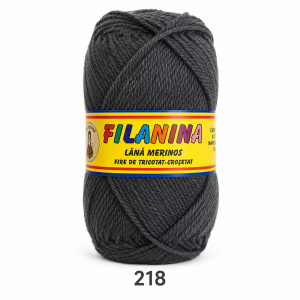 Lână 100% - 170 m/ 100GR, COD 218-Gri Inchis