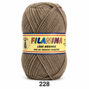Lână 100% - 170 m/ 100GR, COD 228-Bej inchis