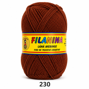 Lână 100% - 170 m/ 100GR, COD 230 - Maro Chocolat