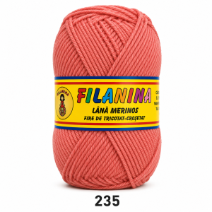 Lână 100% - 170 m/ 100GR, COD 235-ROZ PUDRA