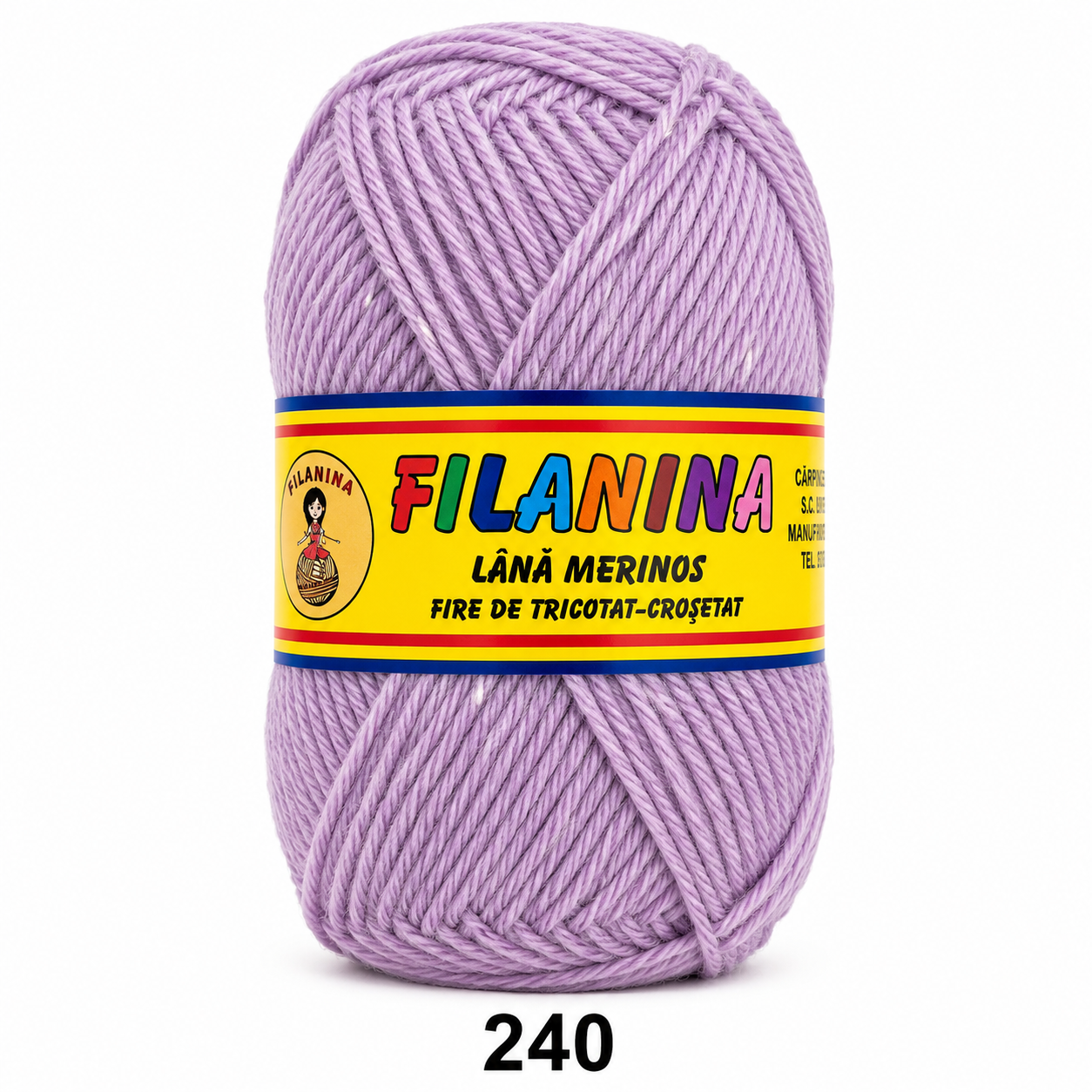 Lână 100% - 170 m/ 100GR, COD 240 - Lila
