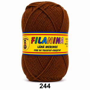 Lână 100% - 170 m/ 100GR, COD 244 - Maro