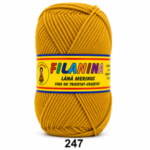 Lână 100% - 170 m/ 100GR, COD 247-MUSTAR