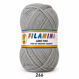 Lână 100% - 400m/ 100GR, COD 266 - Mouline Gri Deschis