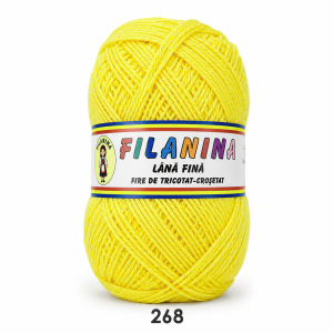 Lână 100% - 400m/ 100GR, COD 268 - GALBEN