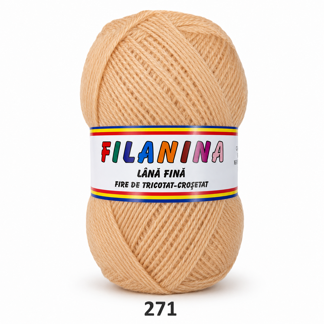 Lână 100% - 400m/ 100GR, COD 271-Piersica