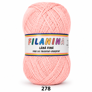 Lână 100% - 400m/ 100GR, COD 278- Roz